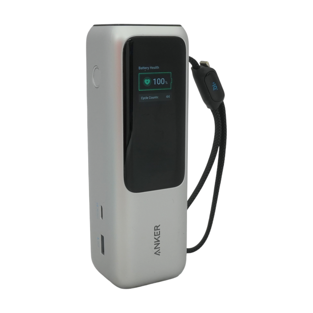 25K 165W Power Bank With Built-in and Retractable Cables