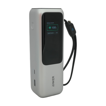25K 165W Power Bank With Built-in and Retractable Cables