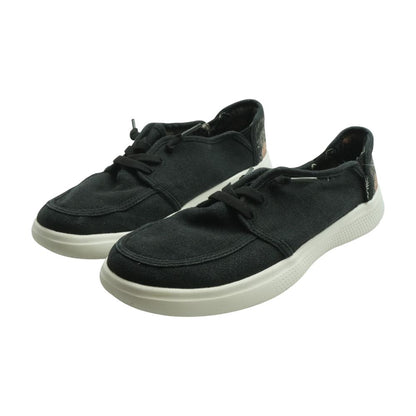 SunFest Black Low Top Athletic Shoes