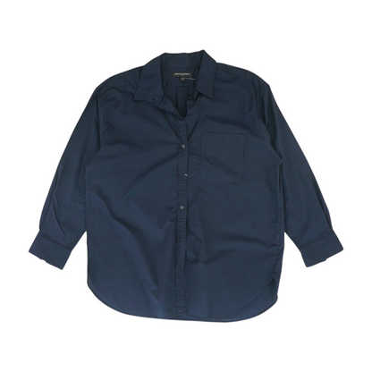 Navy Button Down