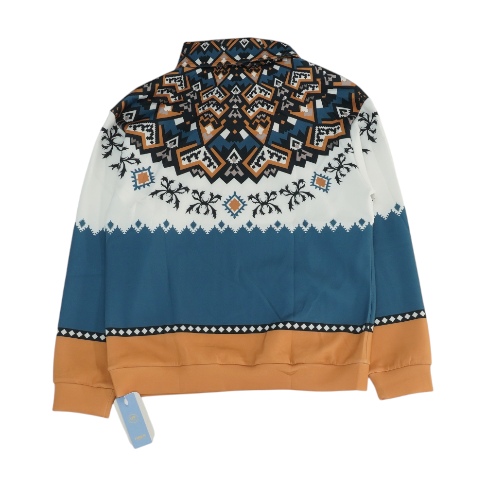 Multi Abstract 1/4 Zip Pullover