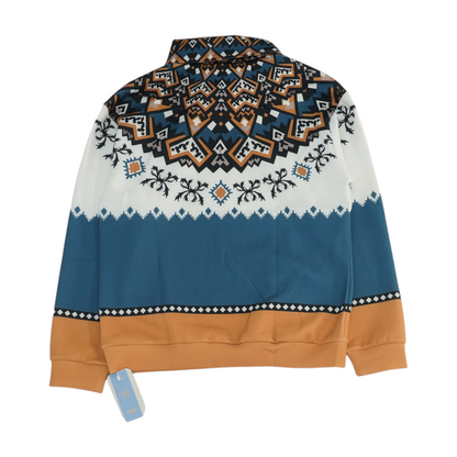 Multi Abstract 1/4 Zip Pullover