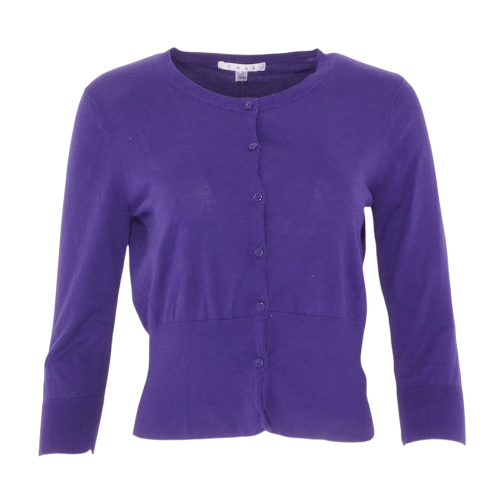 cabi Purple Cardigan Sweater – Image 1
