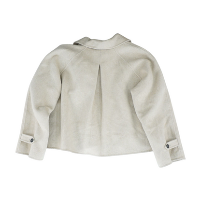Beige Solid Jacket