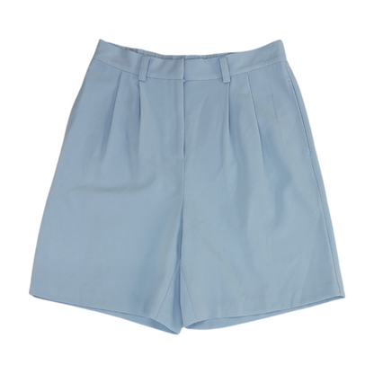 Blue Solid Chino Shorts