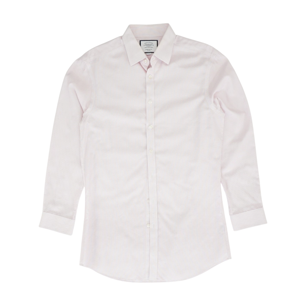 Pink Abstract Long Sleeve Button Down