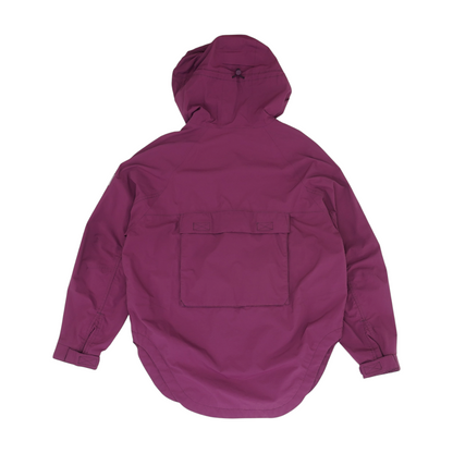 Maroon Solid Rain Jacket