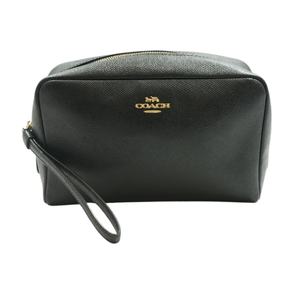 Black Solid Makeup Bag