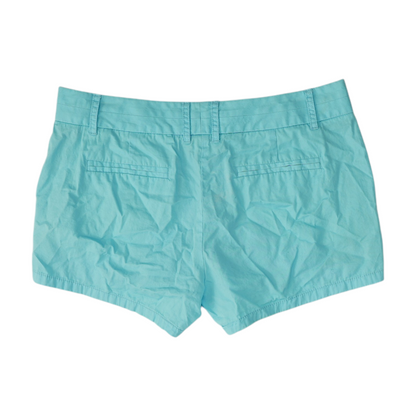 Blue Solid Chino Shorts