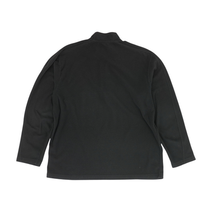Black Solid 1/4 Zip Pullover