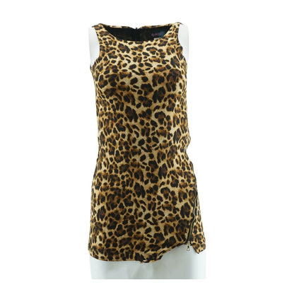 Tan Animal Print Mini Dress
