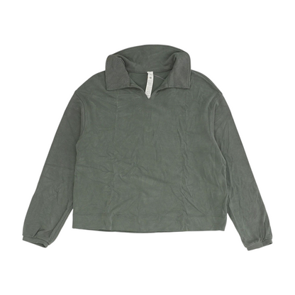 Gray Solid Sweatshirt Pullover