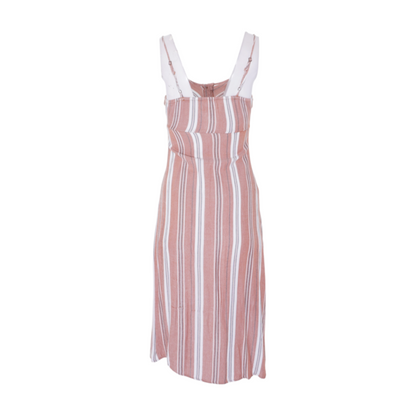 Multi Striped Midi Dress