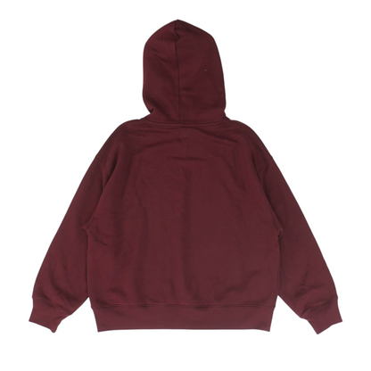 Burgundy Solid Hoodie Pullover