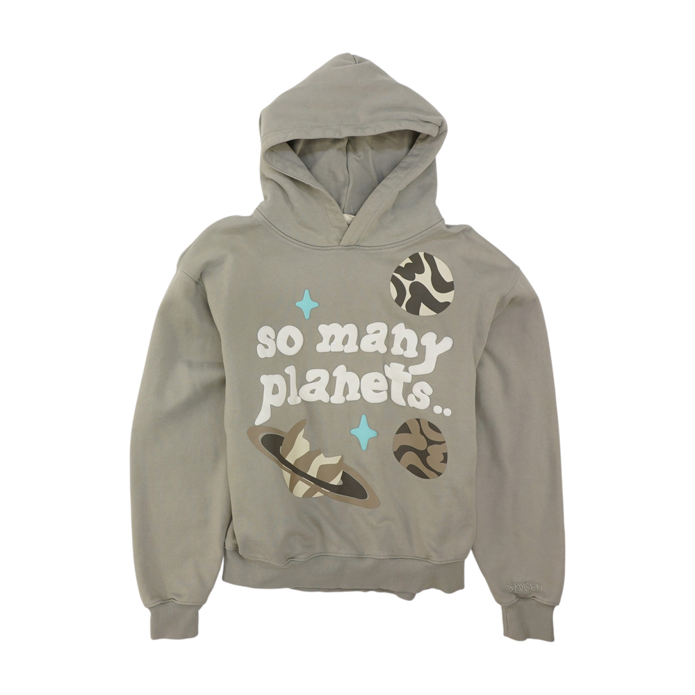 Gray Solid Hoodie Pullover