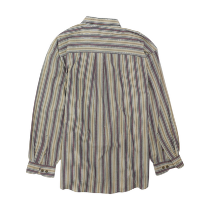 Multi Striped Long Sleeve Button Down