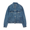 Blue Solid Denim Jacket
