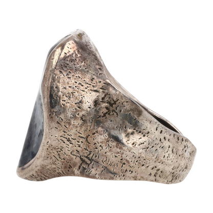 Sterling Silver Larvikite Fashion Ring