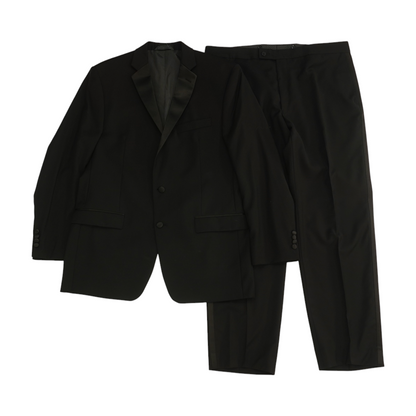 Black Long Solid Suit