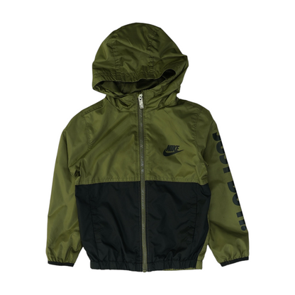 Green Color Block Jacket