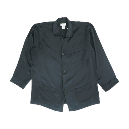 Vintage Pyjama Silk Long Sleeve Button Down