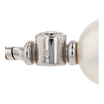18K White Gold Cultured Pearl Choker Necklace