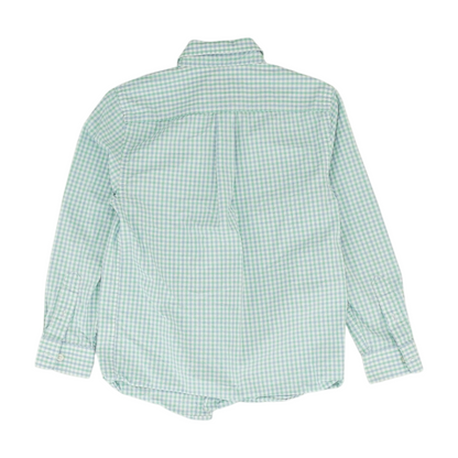 White Check Long Sleeve Button Down