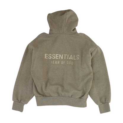Brown Solid Hoodie Pullover