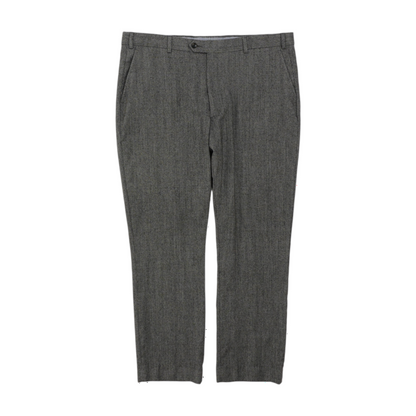 Black Houndstooth Regular Pants