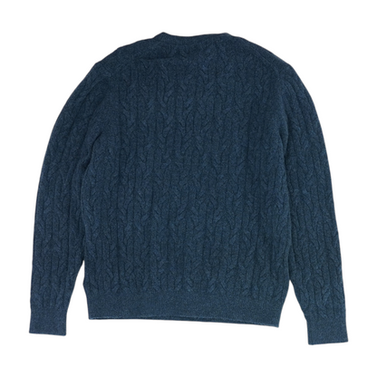 Navy Solid Pullover Sweater