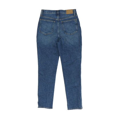 Blue High Rise Slim Leg Jeans
