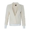 Cream Solid Blazer