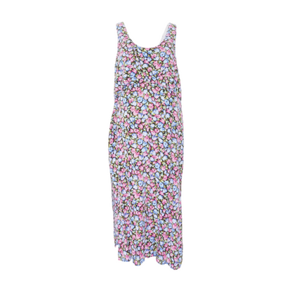 Black Maternity Floral Midi Dress