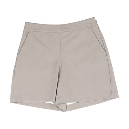 Gray Solid Chino Shorts