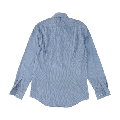 Blue Check Long Sleeve Button Down