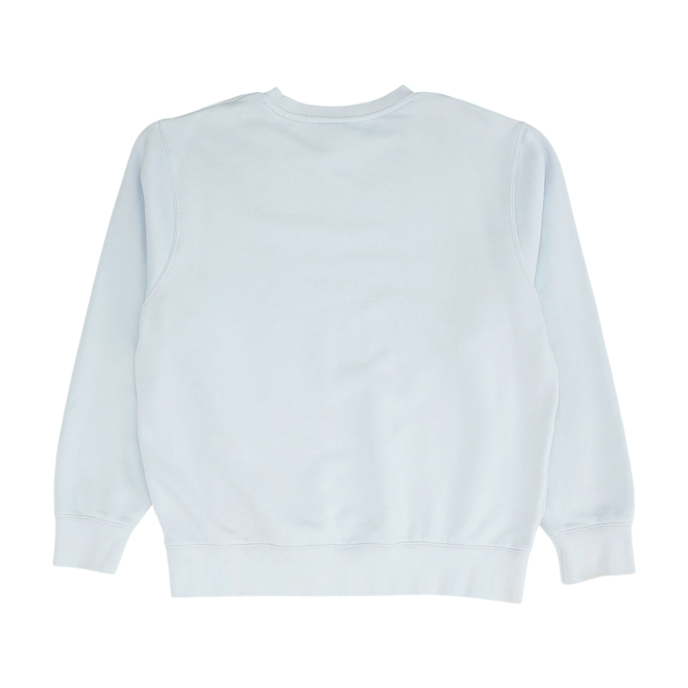 Blue Solid Sweatshirt Pullover