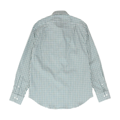 Green Check Long Sleeve Button Down