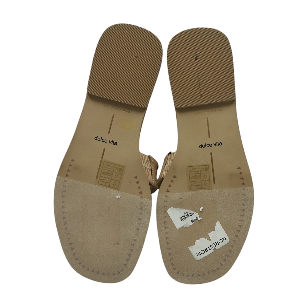 Dolce Vita Beige Flat Sandals – Image 3