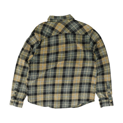 Multi Plaid Long Sleeve Button Down