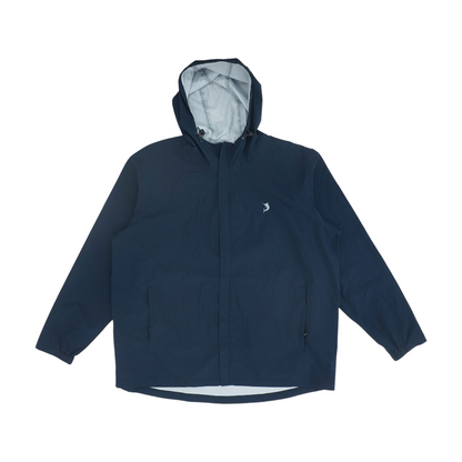 Navy Solid Rain Jacket