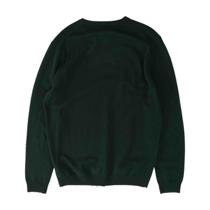 Green Solid Pullover Sweater