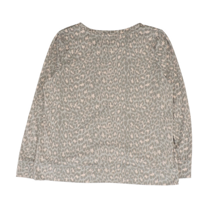 Gray Animal Print Pajama Top