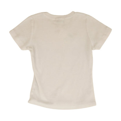 White Solid Crewneck T-Shirt