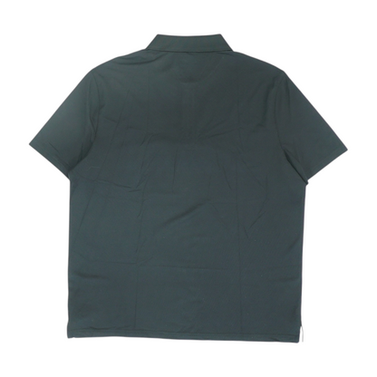 Black Solid Short Sleeve Polo