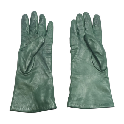 Green 100% Cashmere Gloves