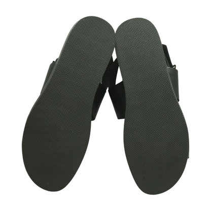 Black Casual Slide Sandals
