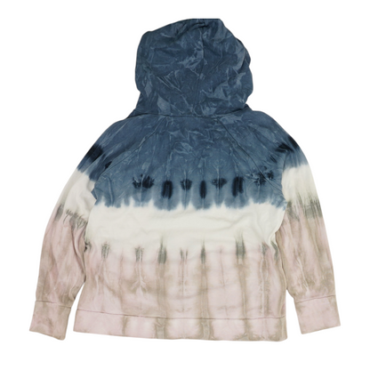 Blue Tie-Dye Hoodie Pullover