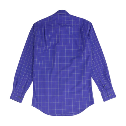 Purple Check Long Sleeve Button Down