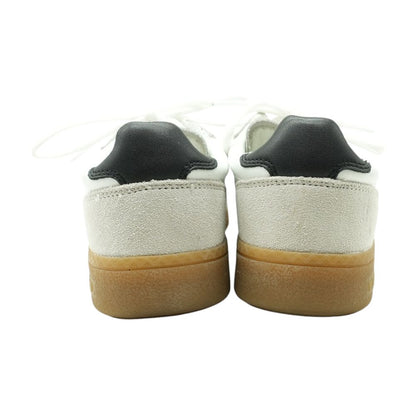 Beige Low Top Athletic Shoes
