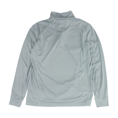 Gray Solid 1/4 Zip Pullover